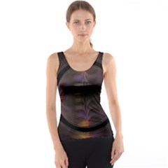 Wallpaper With Fractal Black Ring Tank Top by Nexatart