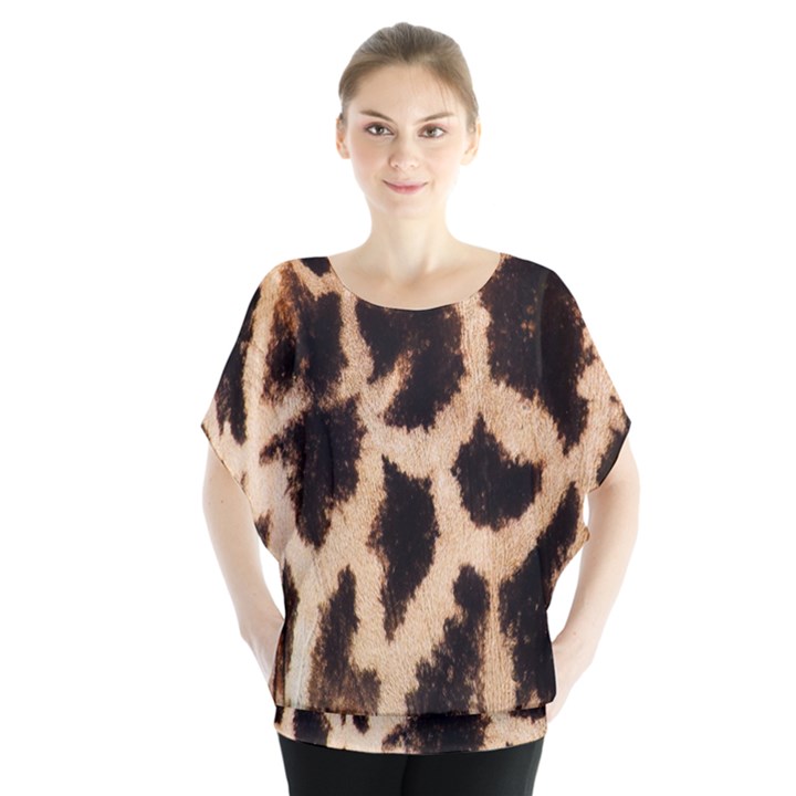 Giraffe Texture Yellow And Brown Spots On Giraffe Skin Blouse