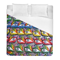 The Eye Of Osiris As Seen On Mediterranean Fishing Boats For Good Luck Duvet Cover (full/ Double Size) by Nexatart