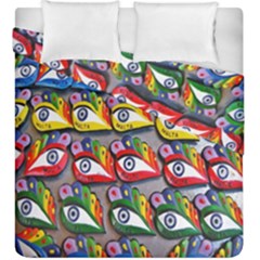 The Eye Of Osiris As Seen On Mediterranean Fishing Boats For Good Luck Duvet Cover Double Side (king Size) by Nexatart