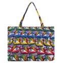 The Eye Of Osiris As Seen On Mediterranean Fishing Boats For Good Luck Medium Zipper Tote Bag View1