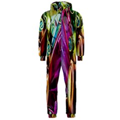 Magic Butterfly Art In Glass Hooded Jumpsuit (men)  by Nexatart