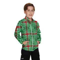 Geometric Seamless Pattern Digital Computer Graphic Wind Breaker (kids) by Nexatart