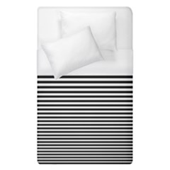 Black White Line Duvet Cover (single Size) by Mariart