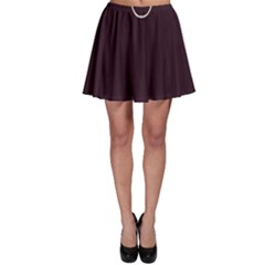 Black Cherry Scrolls Purple Skater Skirt by Mariart