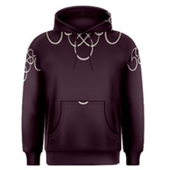 Black Cherry Scrolls Purple Men s Pullover Hoodie by Mariart