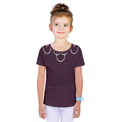 Black Cherry Scrolls Purple Kids  One Piece Tee