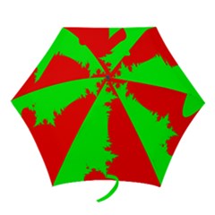 Critical Points Line Circle Red Green Mini Folding Umbrellas