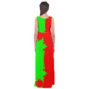 Critical Points Line Circle Red Green Empire Waist Maxi Dress View2