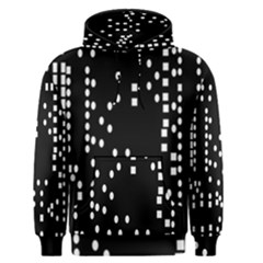 Circle Plaid Black White Men s Pullover Hoodie by Mariart