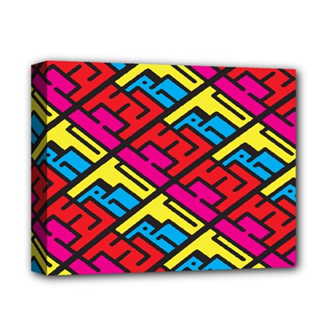 Color Red Yellow Blue Graffiti Deluxe Canvas 14  X 11  by Mariart