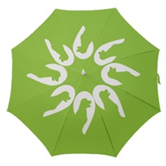 Dog Green White Animals Straight Umbrellas by Mariart