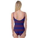 Diamond Alt Blue Purple Woven Fabric Camisole Leotard  View2