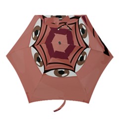 Eye Difficulty Red Mini Folding Umbrellas by Mariart