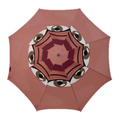 Eye Difficulty Red Golf Umbrellas