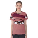 Eye Difficulty Red Women s Cotton Tee View1