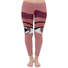 Eye Difficulty Red Classic Winter Leggings