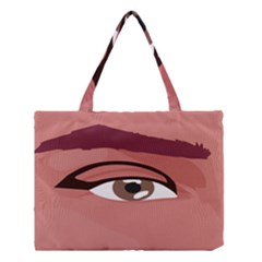 Eye Difficulty Red Medium Tote Bag