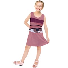 Eye Difficulty Red Kids  Tunic Dress