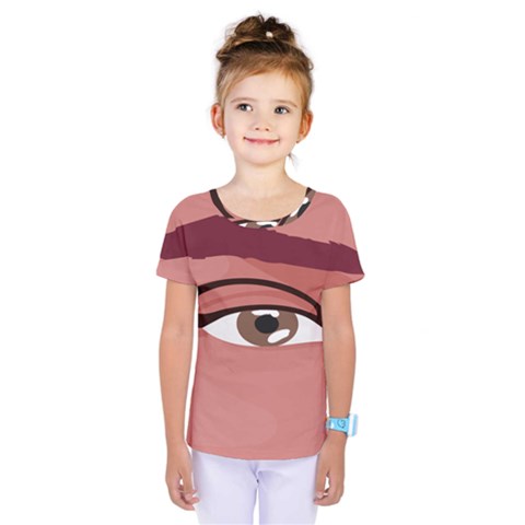 Eye Difficulty Red Kids  One Piece Tee by Mariart