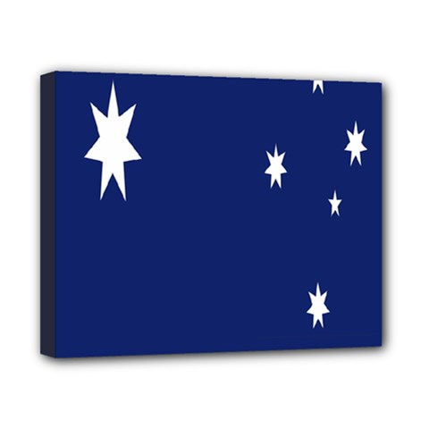 Flag Star Blue Green Yellow Canvas 10  X 8  by Mariart