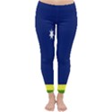 Flag Star Blue Green Yellow Classic Winter Leggings View1