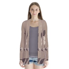 Floral Flower Rose Leaf Grey Cardigans by Mariart