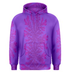 Dendron Diffusion Aggregation Flower Floral Leaf Red Purple Men s Pullover Hoodie by Mariart