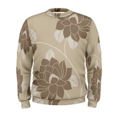 Flower Floral Grey Rose Leaf Men s Sweatshirt by Mariart