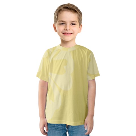 Hibiscus Custard Yellow Kids  Sport Mesh Tee by Mariart