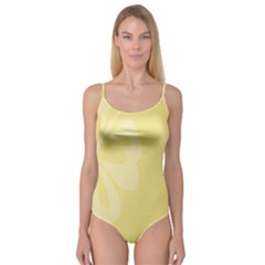 Hibiscus Custard Yellow Camisole Leotard  by Mariart