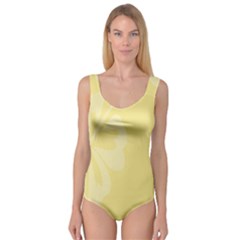 Hibiscus Custard Yellow Princess Tank Leotard  by Mariart