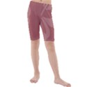 Hibiscus Sakura Red Kids  Mid Length Swim Shorts View1