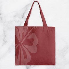 Hibiscus Sakura Red Zipper Grocery Tote Bag by Mariart