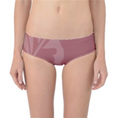 Hibiscus Sakura Red Classic Bikini Bottoms by Mariart