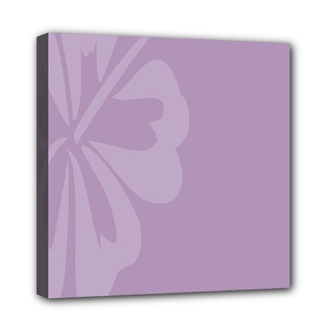 Hibiscus Sakura Lavender Herb Purple Mini Canvas 8  X 8  by Mariart