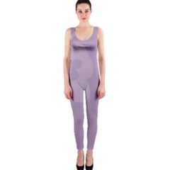 Hibiscus Sakura Lavender Herb Purple Onepiece Catsuit by Mariart