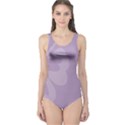 Hibiscus Sakura Lavender Herb Purple One Piece Swimsuit View1