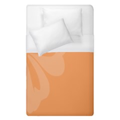 Hibiscus Sakura Tangerine Orange Duvet Cover (single Size) by Mariart