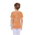 Hibiscus Sakura Tangerine Orange Kids  One Piece Tee View2