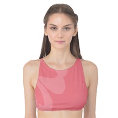 Hibiscus Sakura Strawberry Ice Pink Tank Bikini Top by Mariart