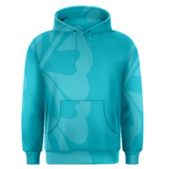 Hibiscus Sakura Scuba Blue Men s Pullover Hoodie by Mariart