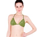 Hibiscus Sakura Woodbine Green Bikini Top View1