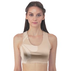 Hibiscus Sakura Toasted Almond Grey Sports Bra by Mariart