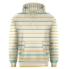 Horizontal Line Yellow Blue Orange Men s Pullover Hoodie by Mariart