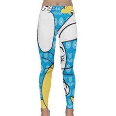 Easter Bunny And Chick  Classic Yoga Leggings by Valentinaart