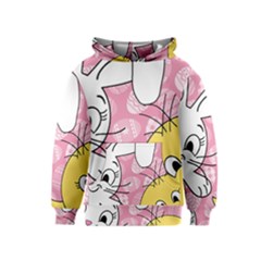 Easter Bunny And Chick  Kids  Pullover Hoodie by Valentinaart