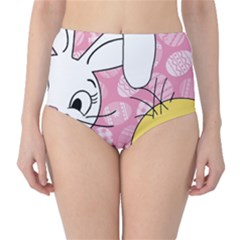 Easter Bunny And Chick  High-waist Bikini Bottoms by Valentinaart