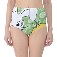 Easter Bunny And Chick  High-waist Bikini Bottoms by Valentinaart