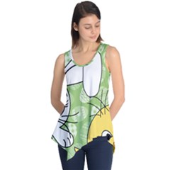 Easter Bunny And Chick  Sleeveless Tunic